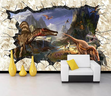 3D River Dinosaur 232 Wallpaper AJ Wallpaper 