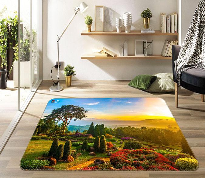 3D Dusk Garden 452 Non Slip Rug Mat Mat AJ Creativity Home 
