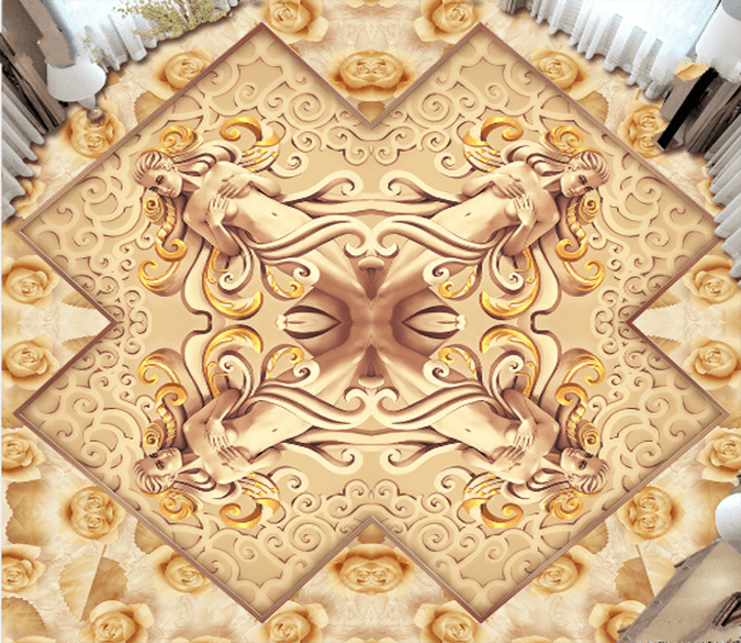 3D Sculpting Woman 222 Floor Mural Wallpaper AJ Wallpaper 2 