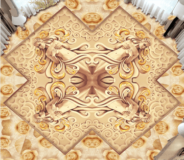 3D Sculpting Woman 222 Floor Mural Wallpaper AJ Wallpaper 2 