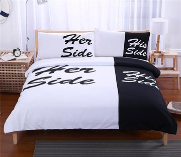 3D Pair Of Black 119 Bed Pillowcases Quilt Wallpaper AJ Wallpaper 
