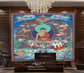 3D Thangka Guanyin 1661 Wallpaper AJ Wallpaper 