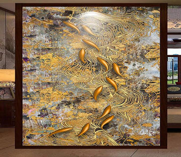 3D Metal Fish 529 Wallpaper AJ Wallpaper 