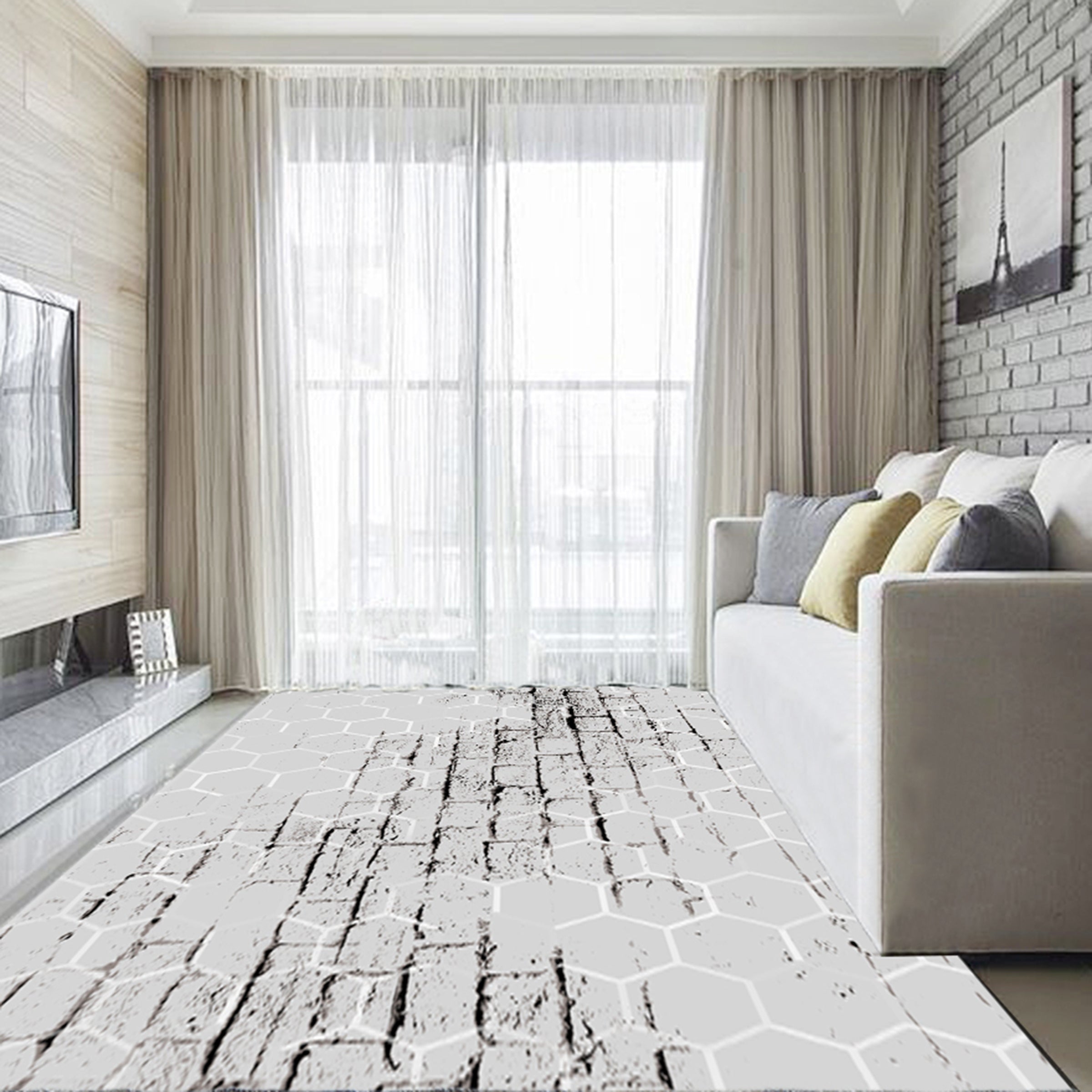 3D Modern Geometric Pattern WG415 Non Slip Rug Mat Mat AJ Creativity Home 