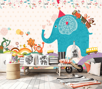 3D Cute Elephant 483 Wallpaper AJ Wallpaper 