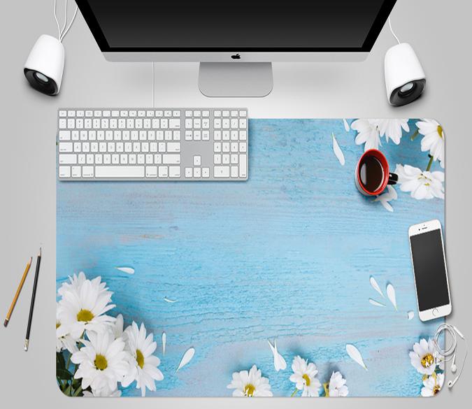 3D Daisy Petals 044 Desk Mat Mat AJ Creativity Home 