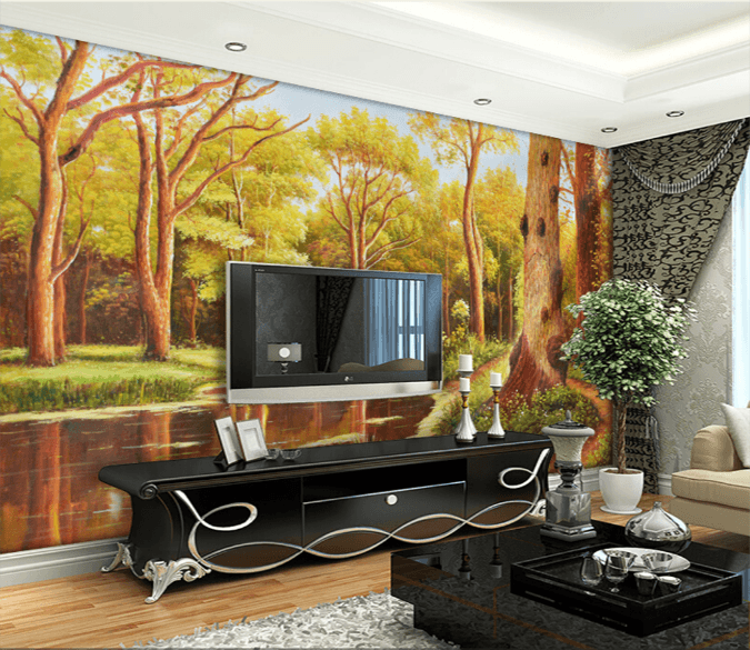 3D Maple Forest 397 Wallpaper AJ Wallpaper 