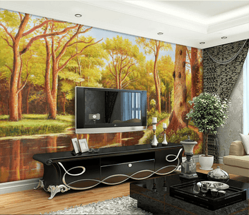 3D Maple Forest 397 Wallpaper AJ Wallpaper 
