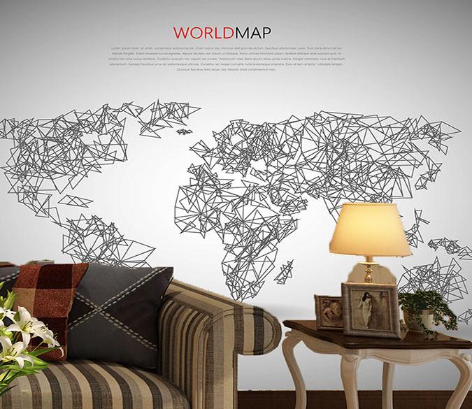 3D Triangle Map 127 Wallpaper AJ Wallpaper 