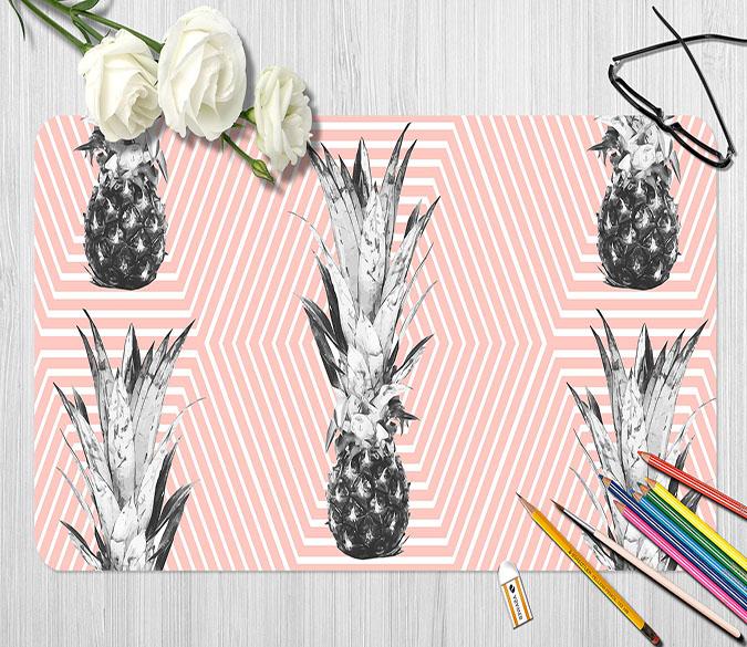 3D Pineapple Flower 150 Desk Mat Mat AJ Creativity Home 