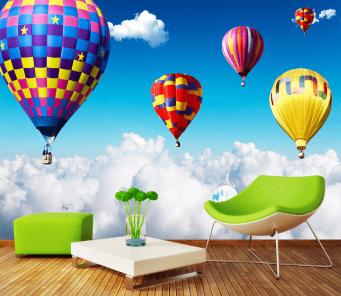 3D Hot Air Balloon 368 Wallpaper AJ Wallpaper 