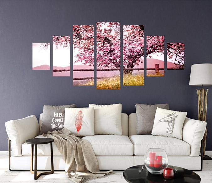 3D Beautiful Tree 022 Unframed Print Wallpaper Wallpaper AJ Wallpaper 