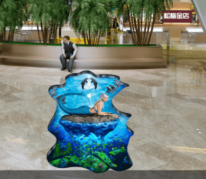 3D Mermaid 213 Floor Mural Wallpaper AJ Wallpaper 2 