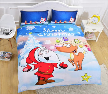 3D Merry Christmas 158 Bed Pillowcases Quilt Wallpaper AJ Wallpaper 