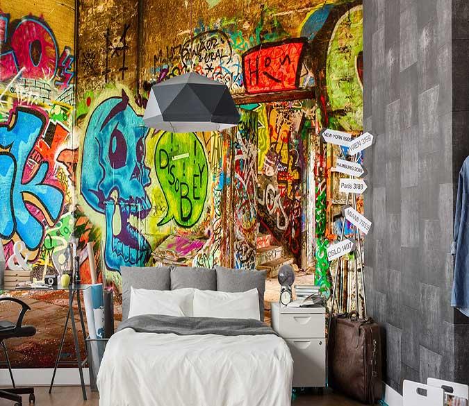 3D Graffiti Painting 054 Wallpaper AJ Wallpaper 