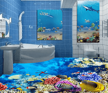 3D Undersea Creatures 196 Floor Mural Wallpaper AJ Wallpaper 2 