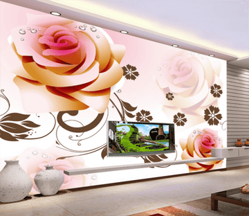 3D Shadow Rose 168 Wallpaper AJ Wallpaper 