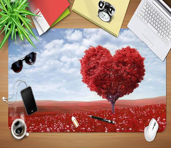 3D LoveTree 041 Desk Mat Mat AJ Creativity Home 