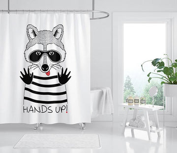 3D Cartoon Bear 099 Shower Curtain 3D Shower Curtain AJ Creativity Home 