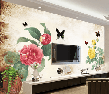 3D Fragrant Butterfly 839 Wallpaper AJ Wallpaper 2 