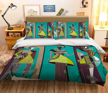 3D Woman Drawing 017 Bed Pillowcases Quilt Wallpaper AJ Wallpaper 