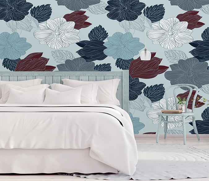 3D Blooming Flower 056 Wallpaper AJ Wallpaper 