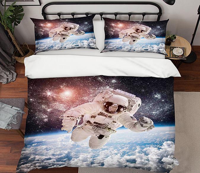 3D Space Astronaut 146 Bed Pillowcases Quilt Wallpaper AJ Wallpaper 