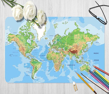 3D Green Area 141 Desk Mat Mat AJ Creativity Home 