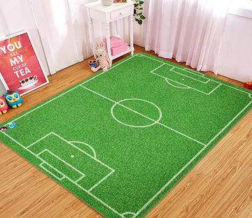 3D Football Field 108 Non Slip Rug Mat Mat AJ Creativity Home 