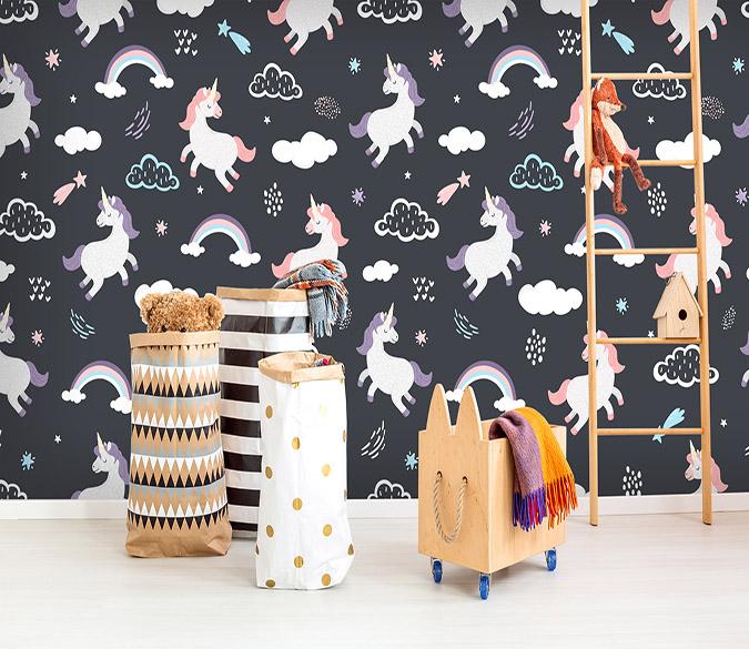 3D Cute Unicorn 084 Wallpaper AJ Wallpaper 