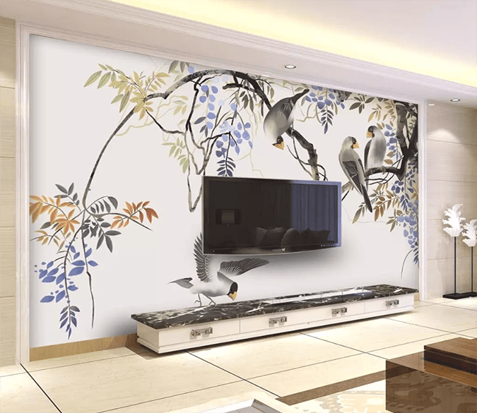 3D Bird Flying Snuggle 1339 Wallpaper AJ Wallpaper 2 