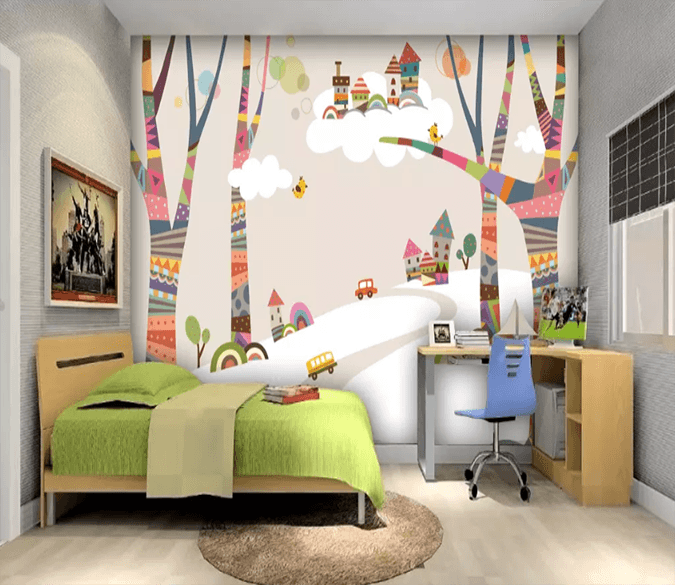 3D Color Pattern Tree 1044 Wallpaper AJ Wallpaper 2 