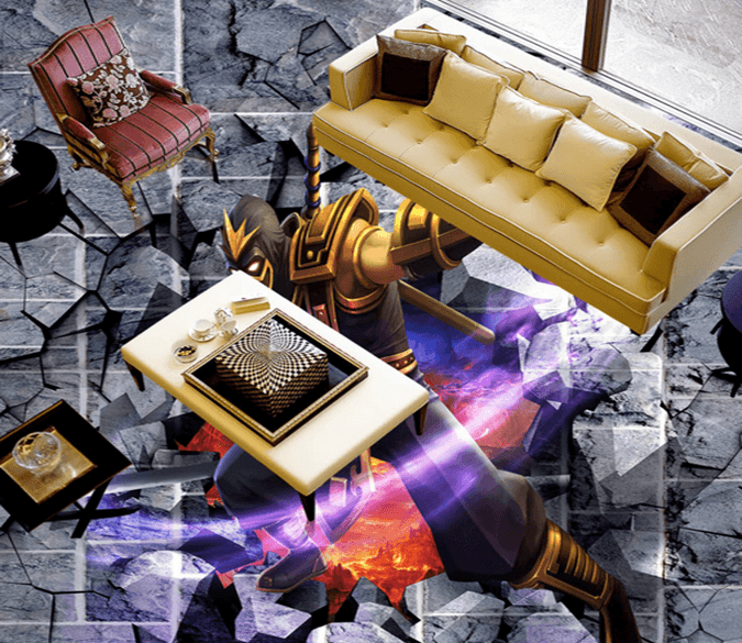 3D Cool 085 Floor Mural Wallpaper AJ Wallpaper 2 