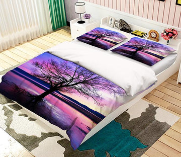 3D Back Shadow Tree 179 Bed Pillowcases Quilt Wallpaper AJ Wallpaper 