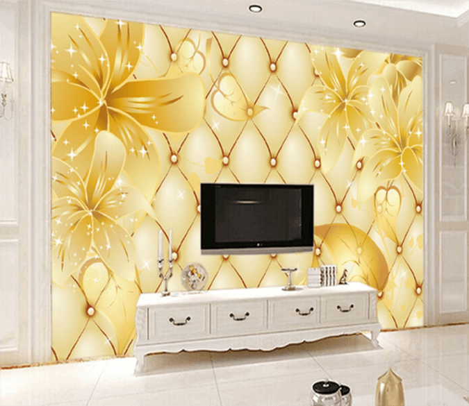 3D Dazzling Flower 555 Wallpaper AJ Wallpaper 
