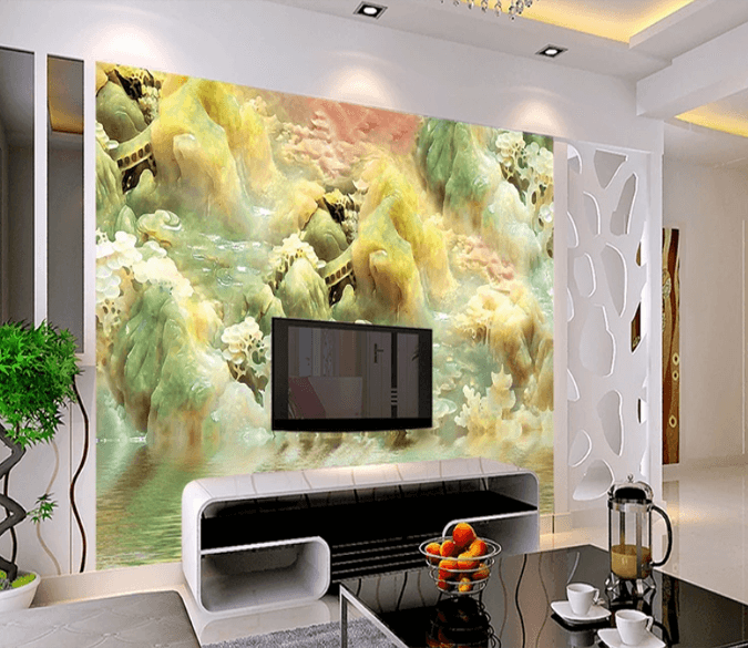 3D Jade Mountain 752 Wallpaper AJ Wallpaper 2 