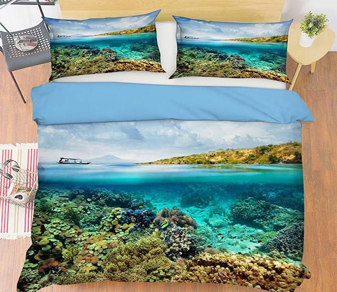 3D Ship Bottom 001 Bed Pillowcases Quilt Wallpaper AJ Wallpaper 