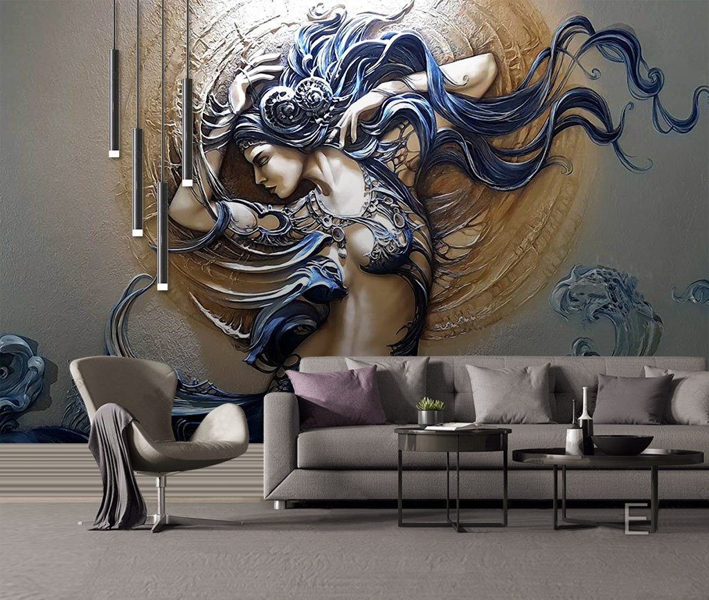 3D Sun Goddess 480 Wall Murals Wallpaper AJ Wallpaper 2 