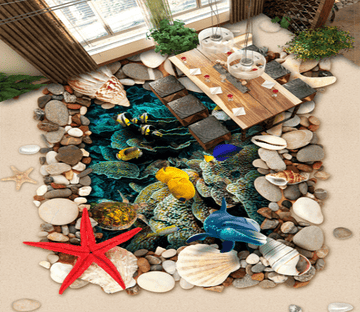 3D Small Fish 115 Floor Mural Wallpaper AJ Wallpaper 2 