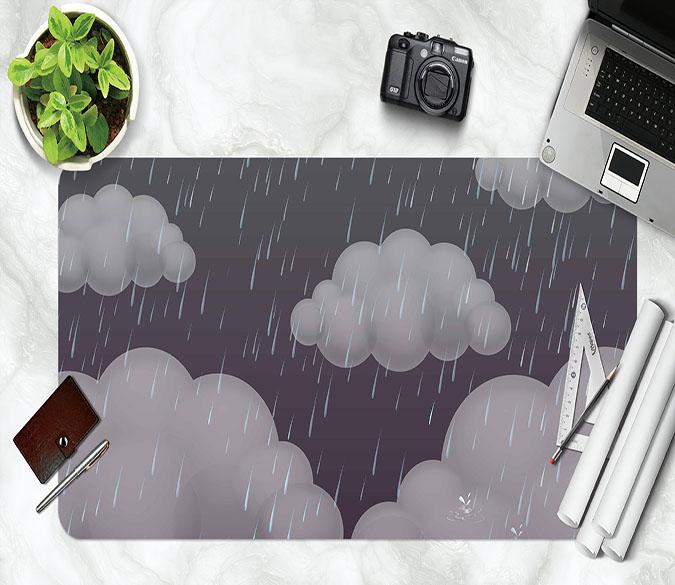 3D Dark Clouds 113 Desk Mat Mat AJ Creativity Home 