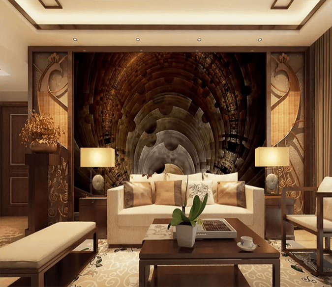 3D Round Iron Shadow 1310 Wallpaper AJ Wallpaper 2 