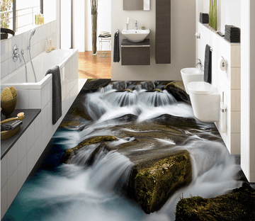 3D Small River 124 Floor Mural Wallpaper AJ Wallpaper 2 