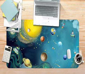 3D Planet Rocket 120 Desk Mat Mat AJ Creativity Home 