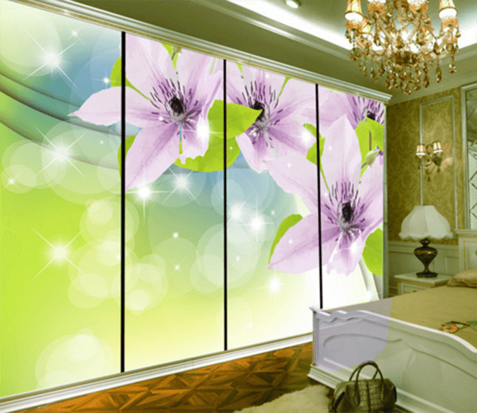 3D Blooming Stars 054 Wallpaper AJ Wallpaper 