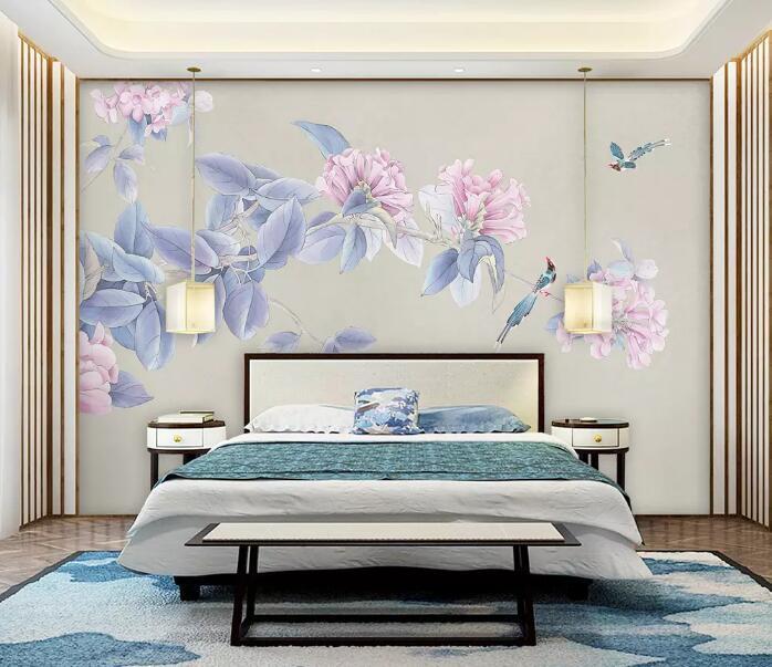 3D Birds And Flowers 765 Wall Murals Wallpaper AJ Wallpaper 2 