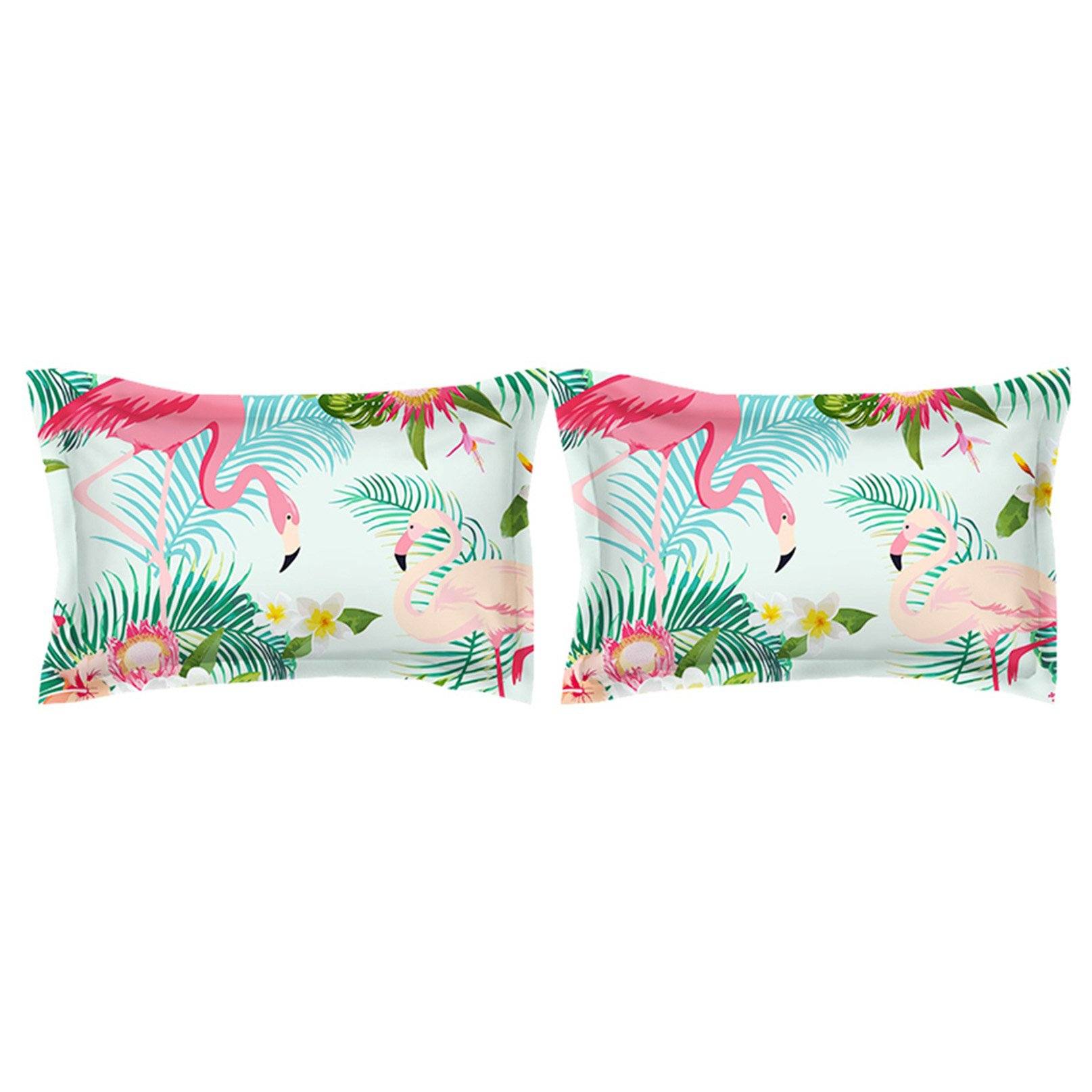 3D Flamingo Foraging 98 Bed Pillowcases Quilt Wallpaper AJ Wallpaper 