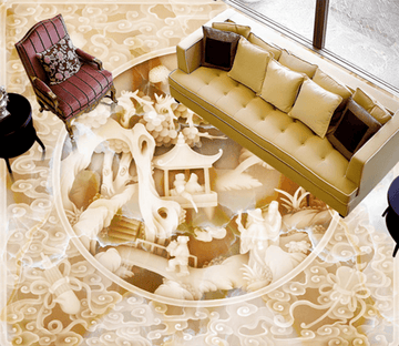 3D Small House 097 Floor Mural Wallpaper AJ Wallpaper 2 