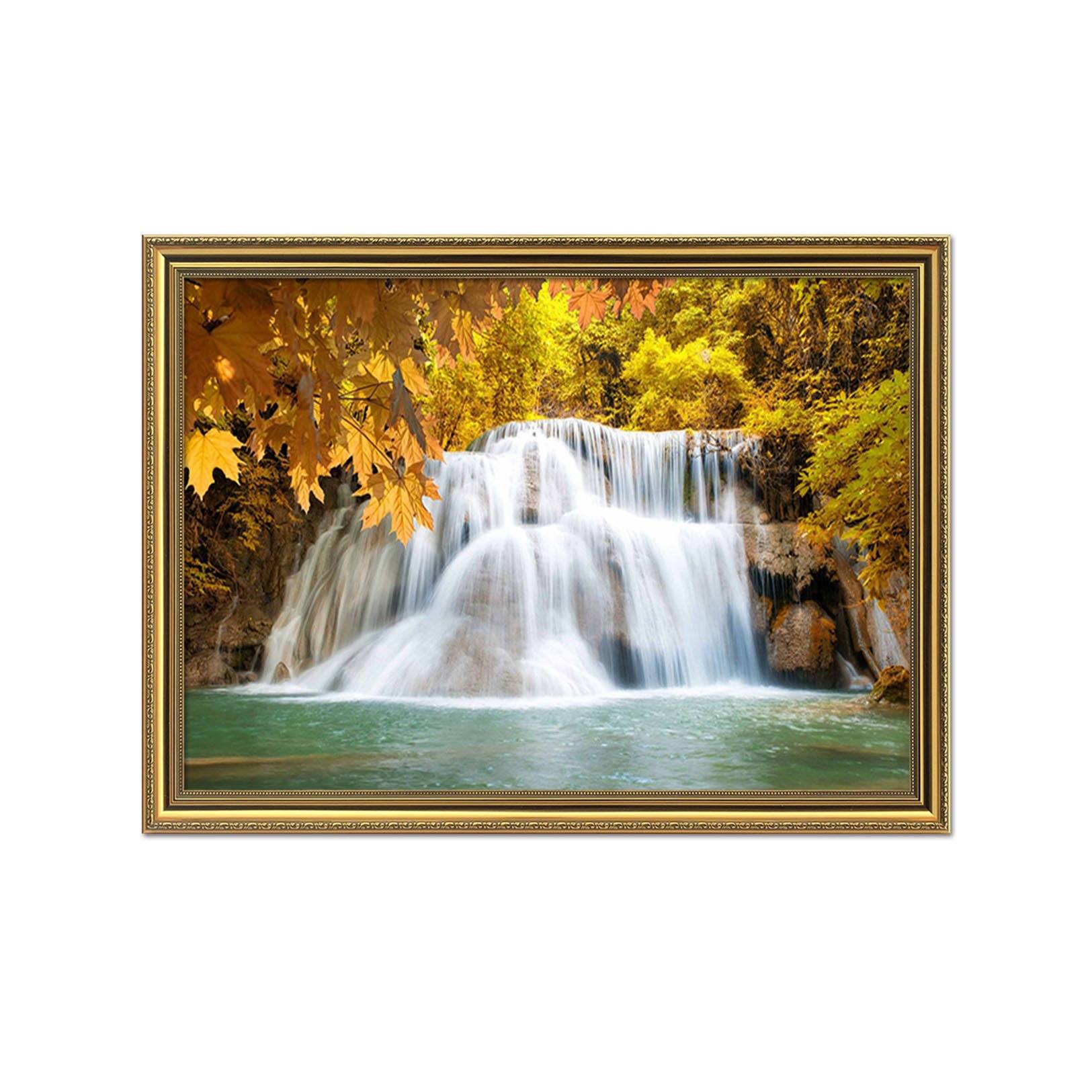 3D Beautiful River 108 Fake Framed Print Painting Wallpaper AJ Creativity Home 