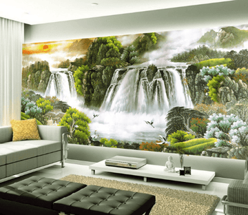 3D Forest Falls 792 Wallpaper AJ Wallpaper 