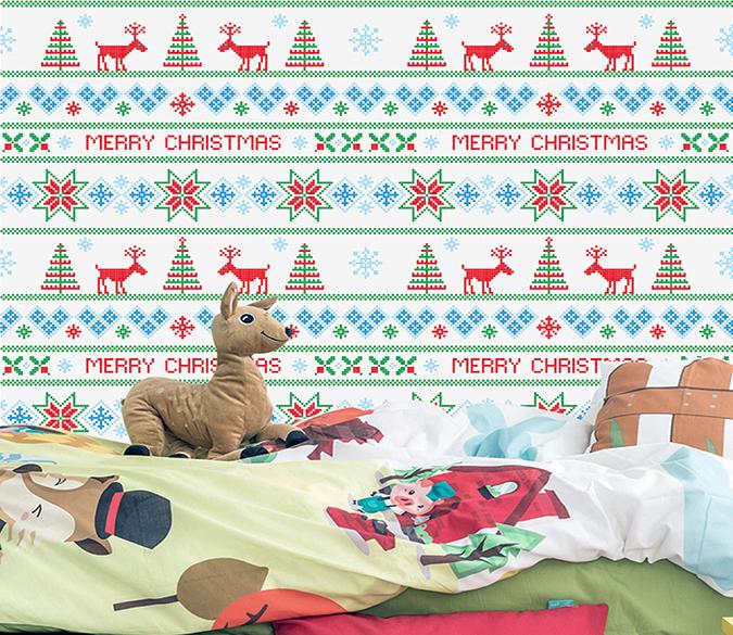 3D Deer Pattern 027 Wallpaper AJ Wallpaper 